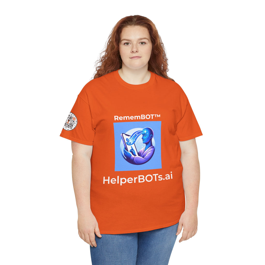 Unisex RememBOT™ Heavy Cotton Tee (Light Edition with White Lettering)