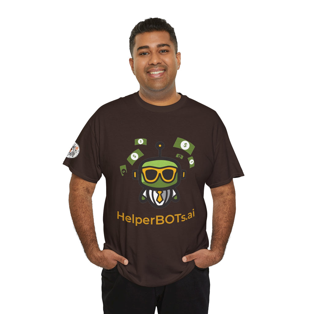Unisex Financial BOT Heavy Cotton Tee (Dark Edition with Gold Print)