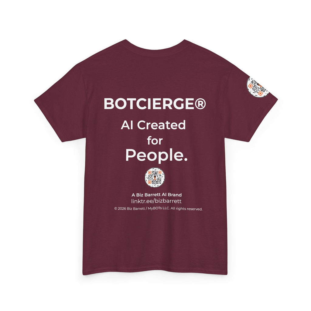 Unisex Personal Development BOT Heavy Cotton Tee (Dark Edition with White Print)