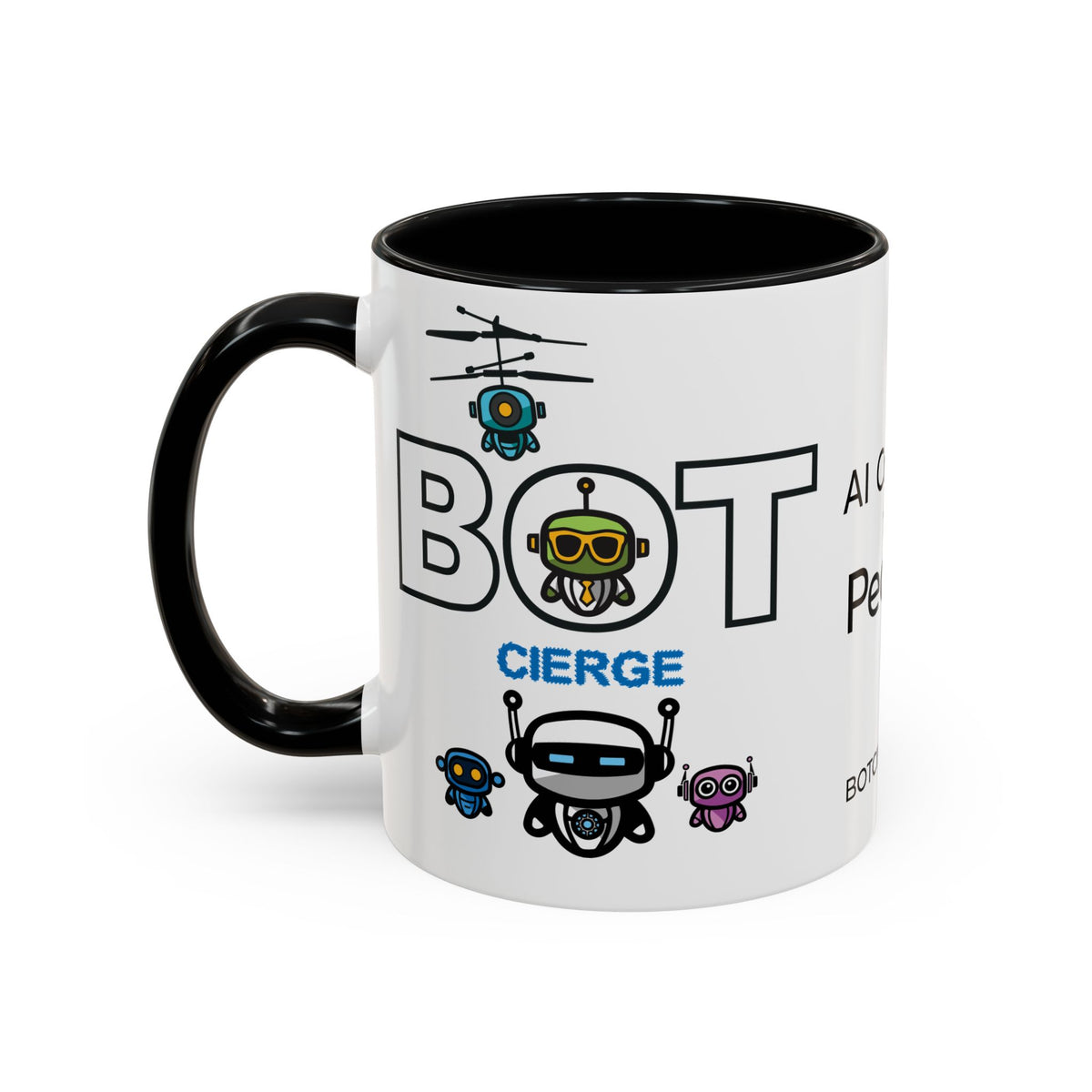 Logo Accent Coffee Mug (11, 15oz) (Light Edition with Black Print)