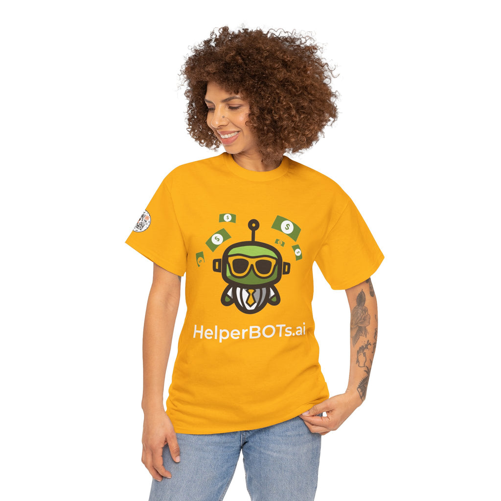 Unisex Financial BOT Heavy Cotton Tee (Dark Edition with White Print)