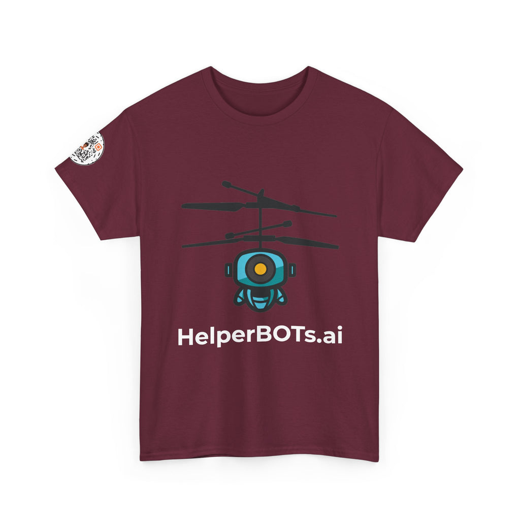 Unisex Security BOT Heavy Cotton Tee (Dark Edition with White Print)