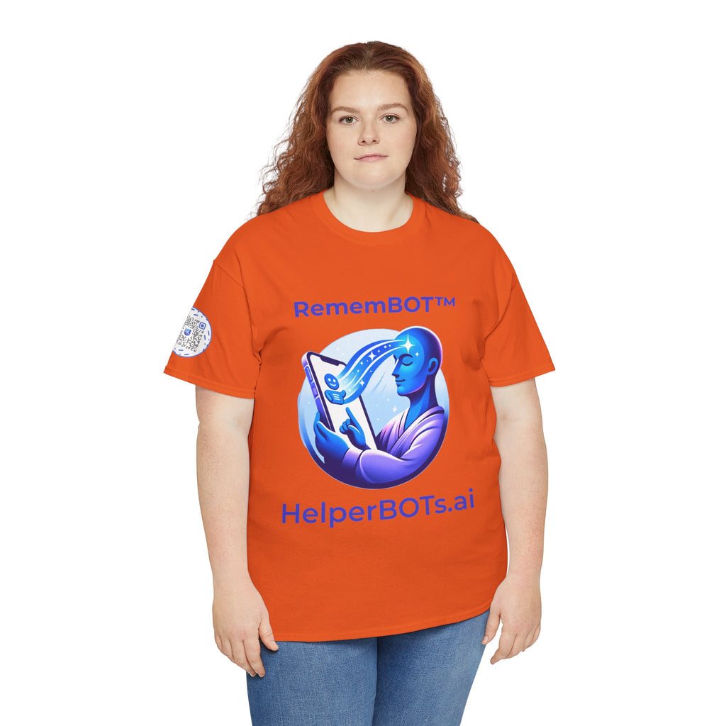 Unisex RememBOT™ Heavy Cotton Tee (Light Edition with Purple Print)
