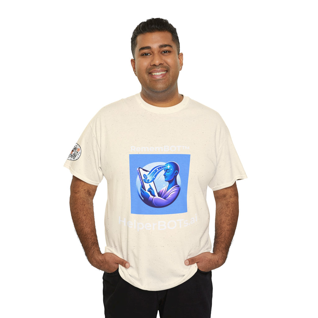 Unisex RememBOT™ Heavy Cotton Tee (Light Edition with White Lettering)