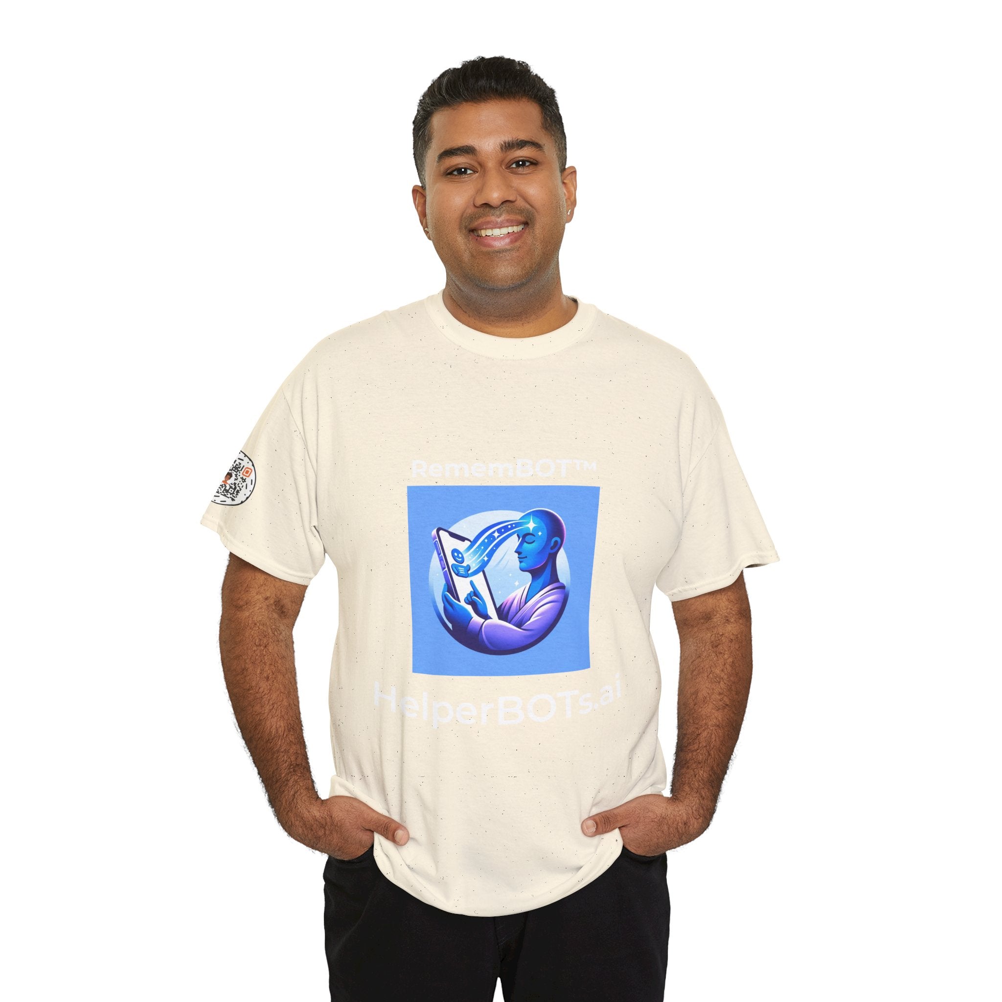 Unisex RememBOT™ Heavy Cotton Tee (Light Edition with White Lettering)