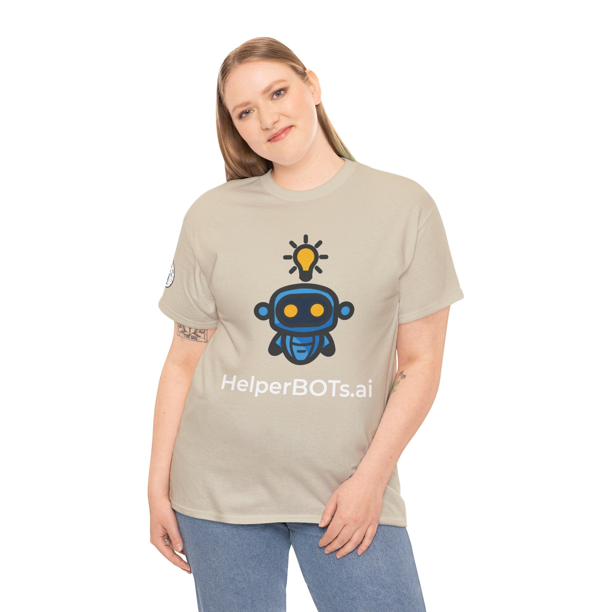 Unisex Personal Development BOT Heavy Cotton Tee (Dark Edition with White Print)