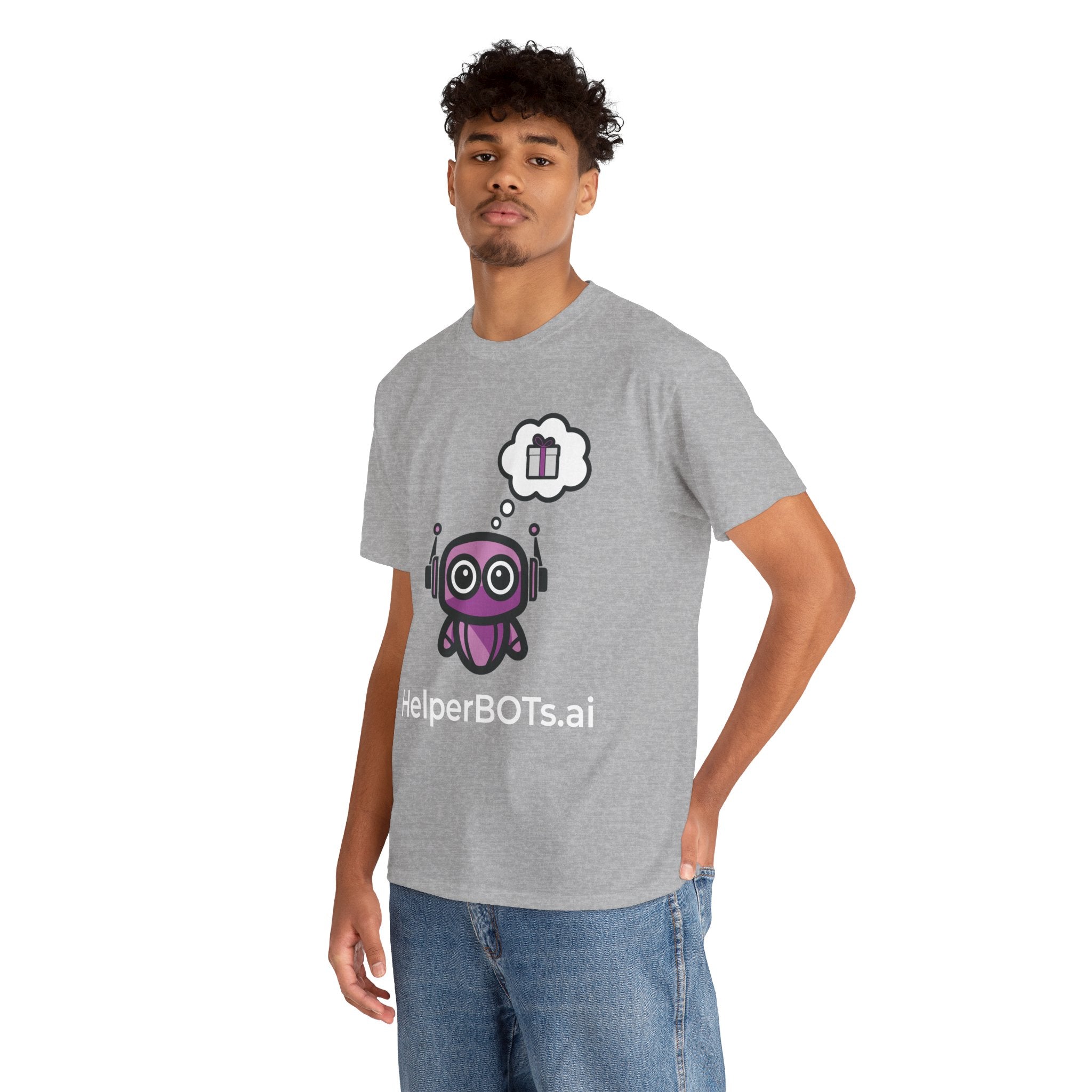 Unisex Love and Relationships BOT Heavy Cotton Tee (Dark Edition with White Print)