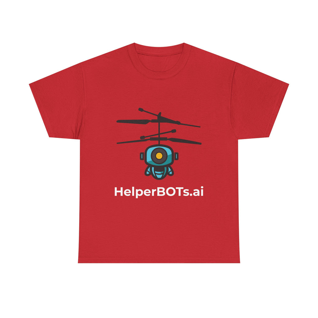 Unisex Security BOT Heavy Cotton Tee (Dark Edition white text)