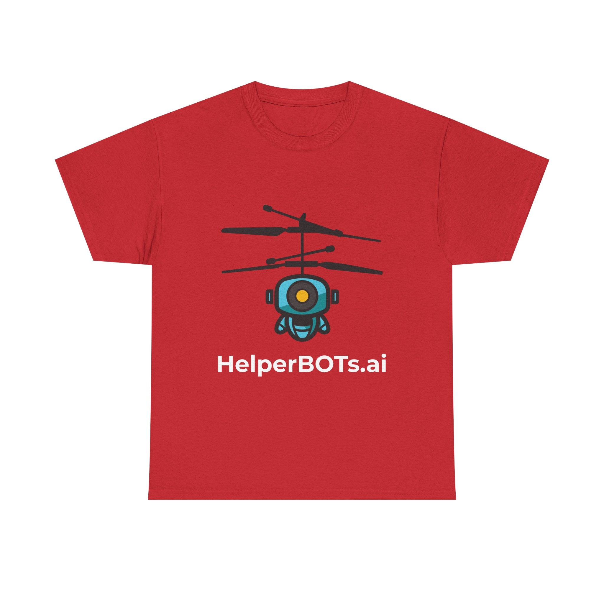 Unisex Security BOT Heavy Cotton Tee (Dark Edition white text)