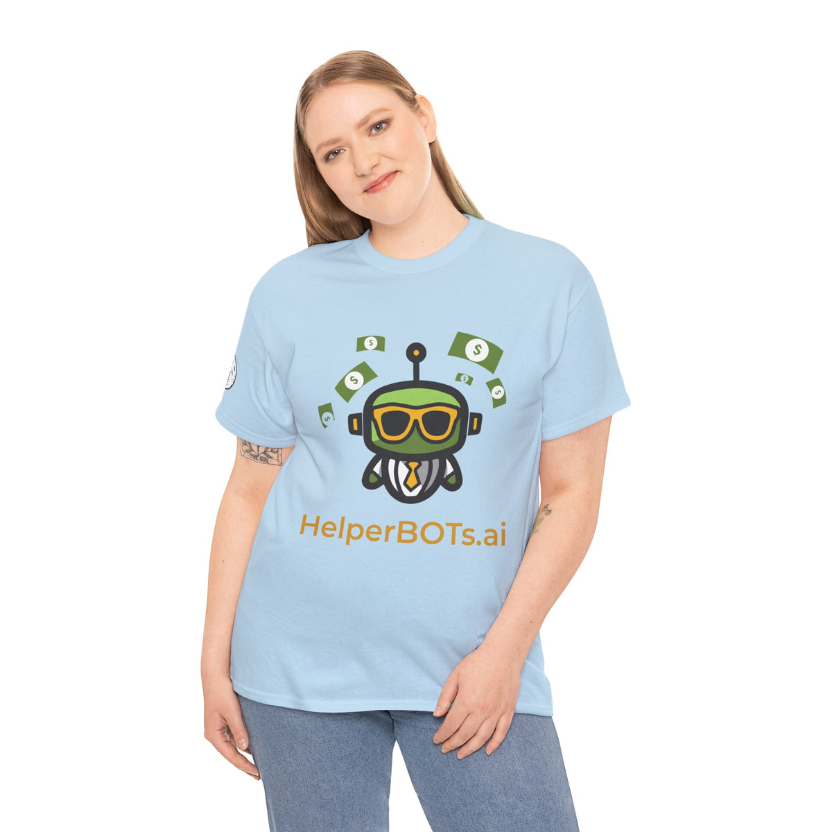 Unisex Financial BOT Heavy Cotton Tee (Light Edition with Gold Print)