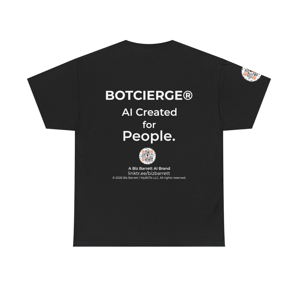 Unisex Love and Relationships BOT Heavy Cotton Tee (Dark Edition with White Print)