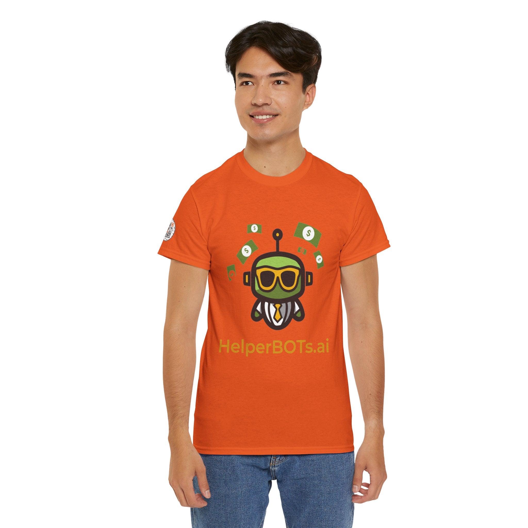 Unisex Financial BOT Heavy Cotton Tee (Dark Edition with Gold Print)
