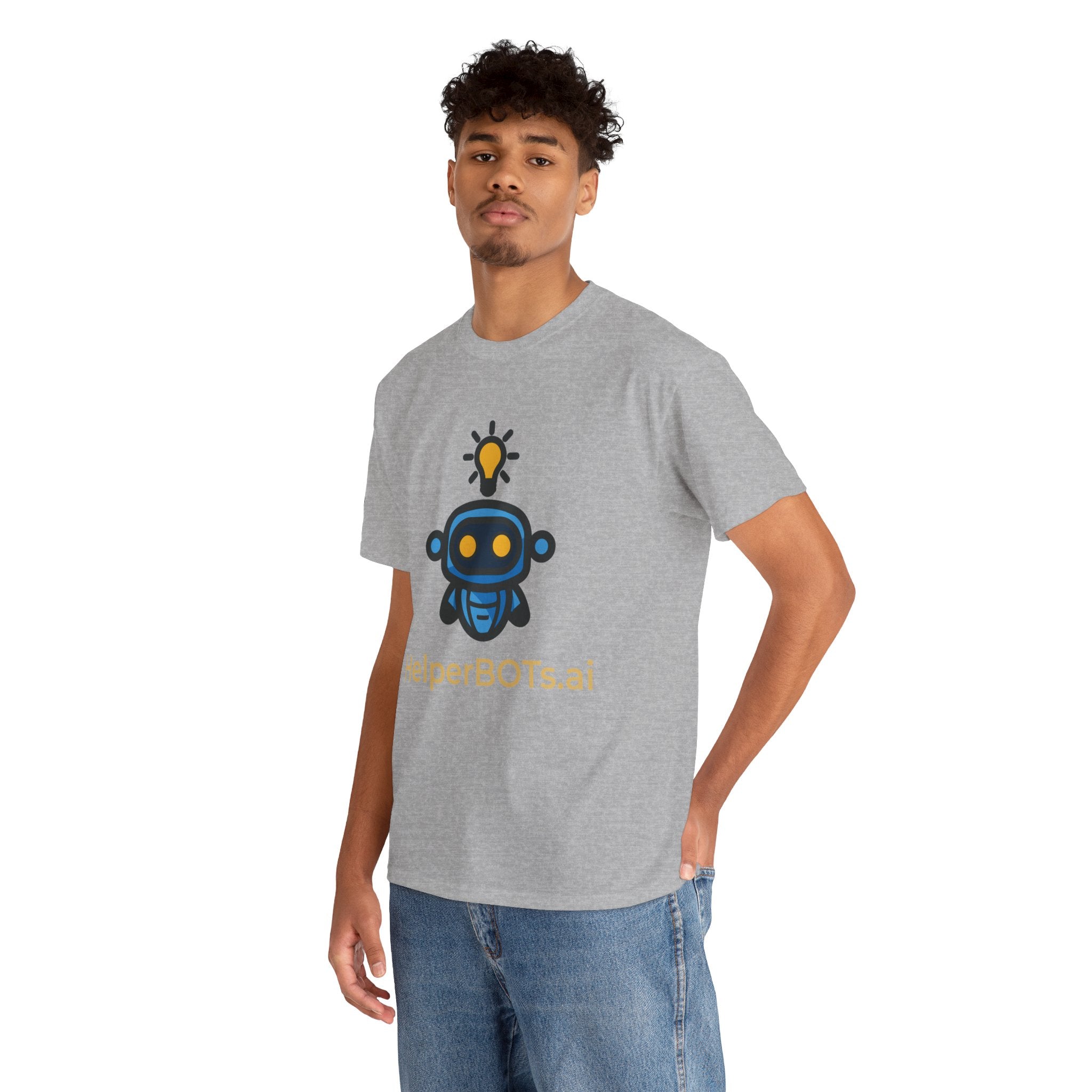 Unisex Personal Development BOT Heavy Cotton Tee (Dark Edition with Gold Print)