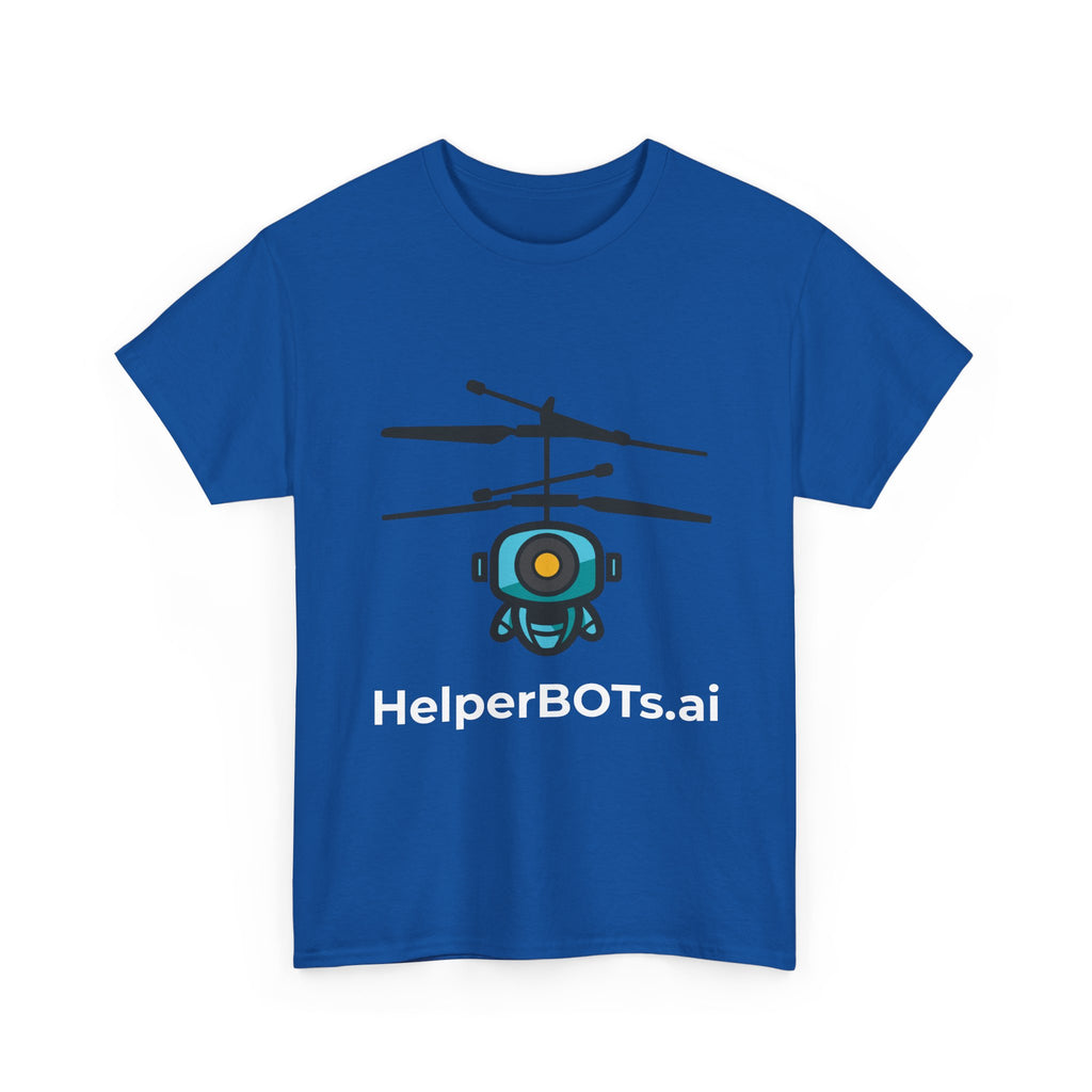 Unisex Security BOT Heavy Cotton Tee (Dark Edition white text)
