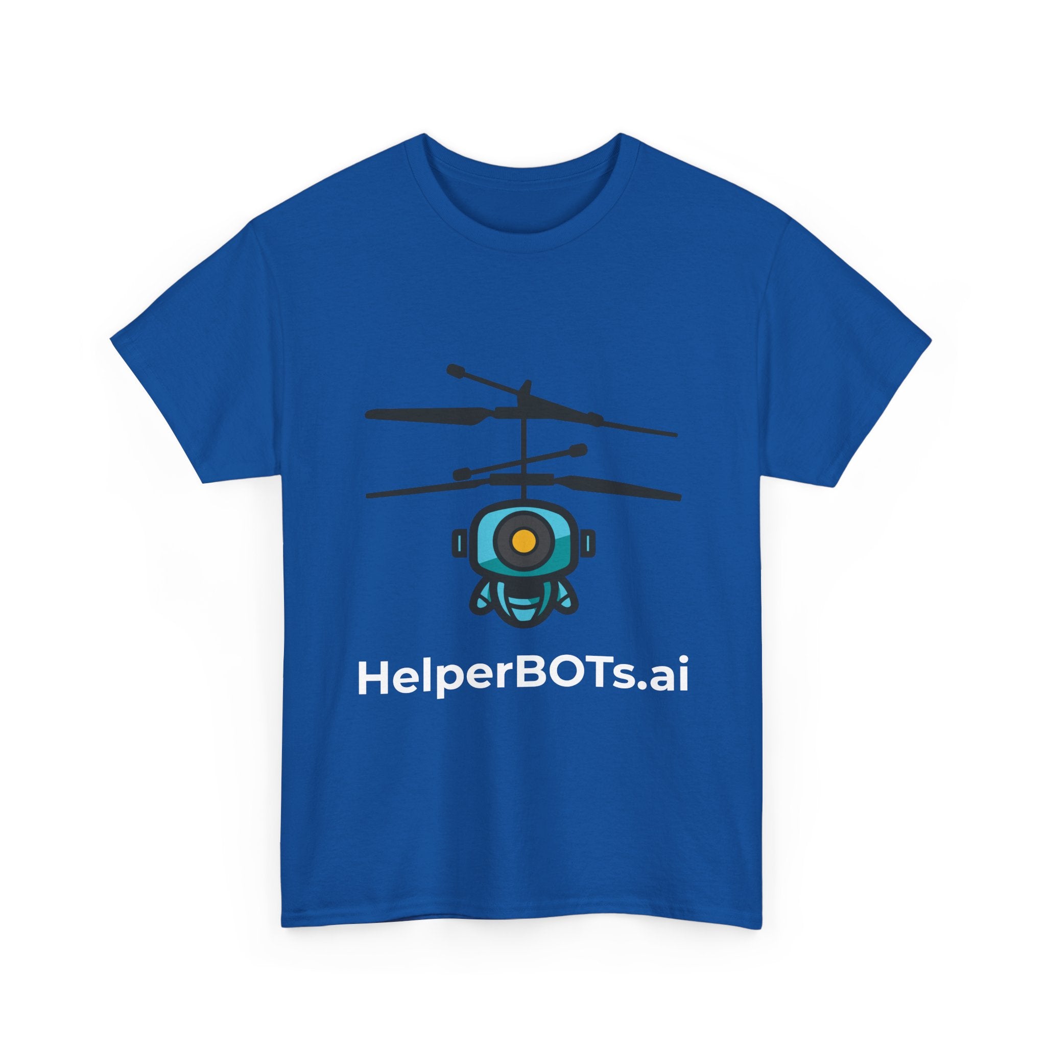 Unisex Security BOT Heavy Cotton Tee (Dark Edition white text)