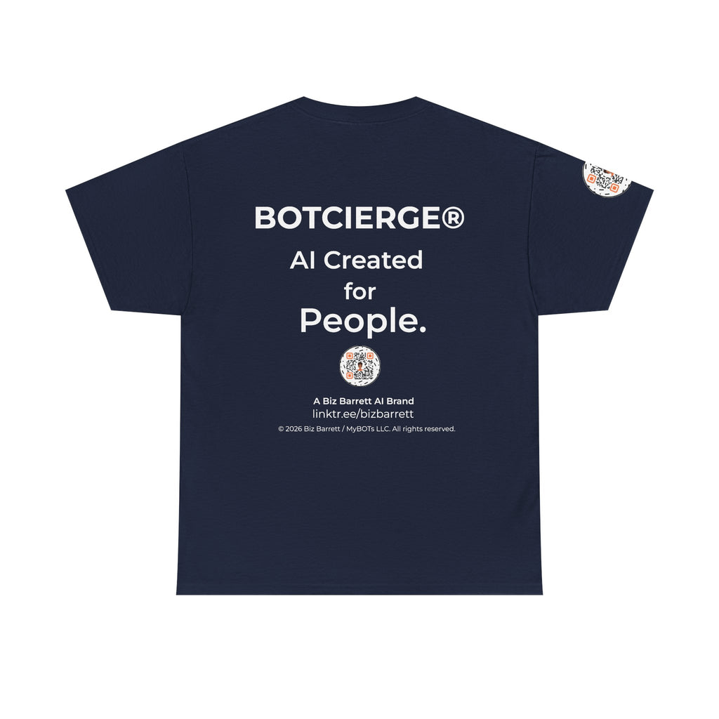 Unisex Personal Development BOT Heavy Cotton Tee (Dark Edition with White Print)