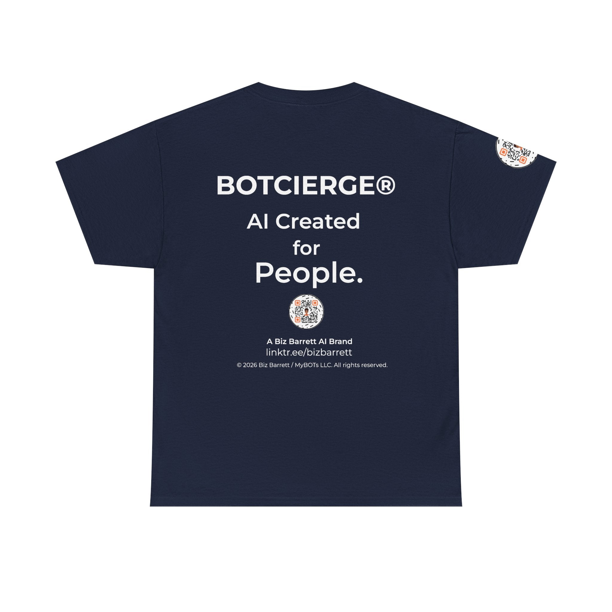 Unisex Personal Development BOT Heavy Cotton Tee (Dark Edition with White Print)