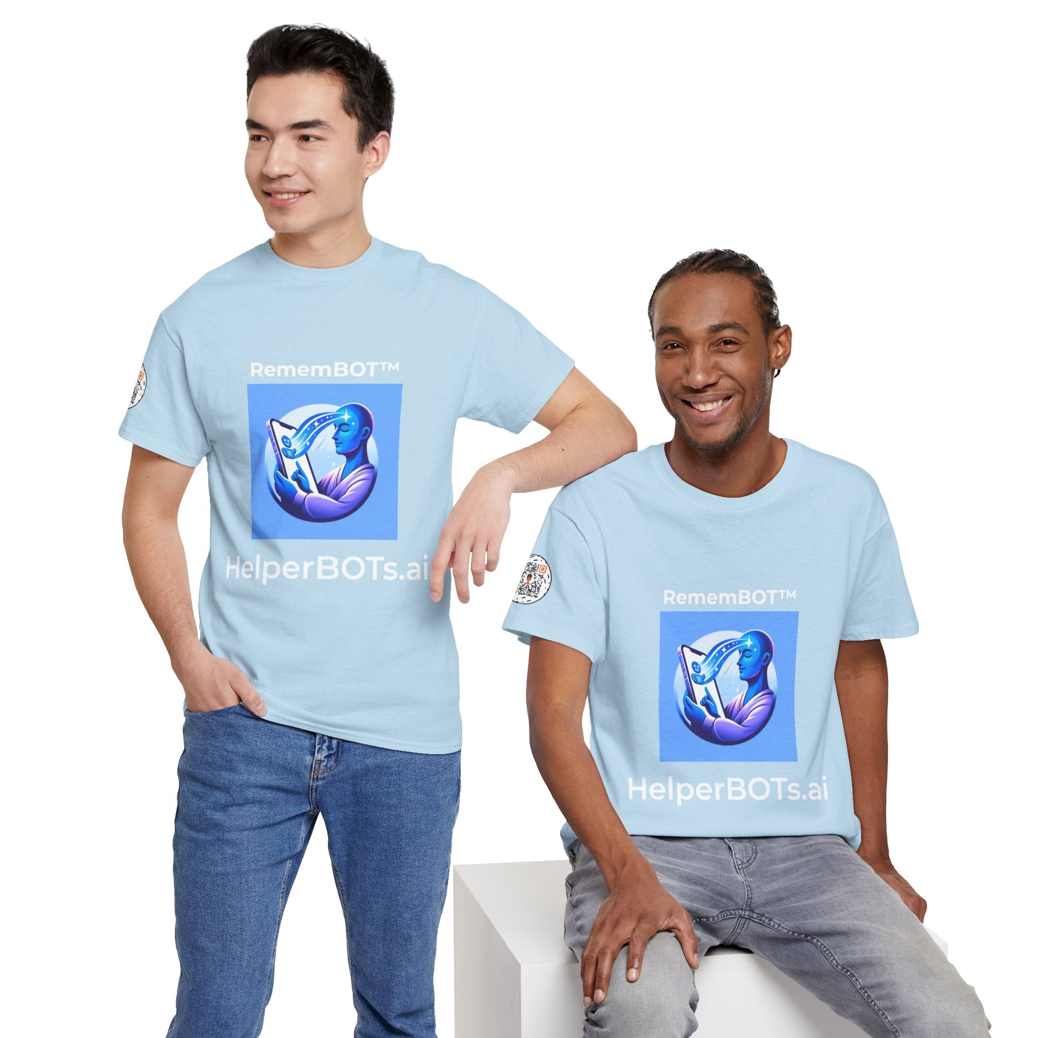 Unisex RememBOT™ Heavy Cotton Tee (Light Edition with White Lettering)