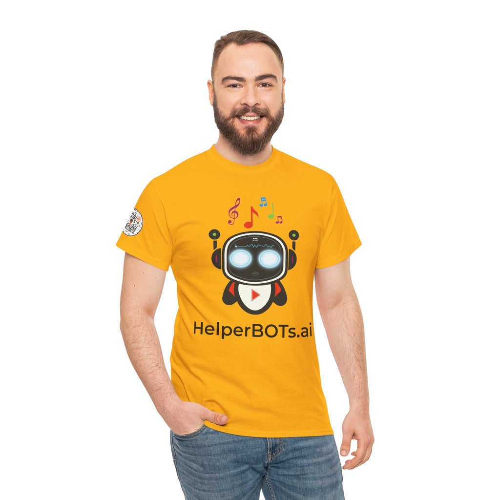 Unisex Music BOT Heavy Cotton Tee (Light Edition with Black Print)