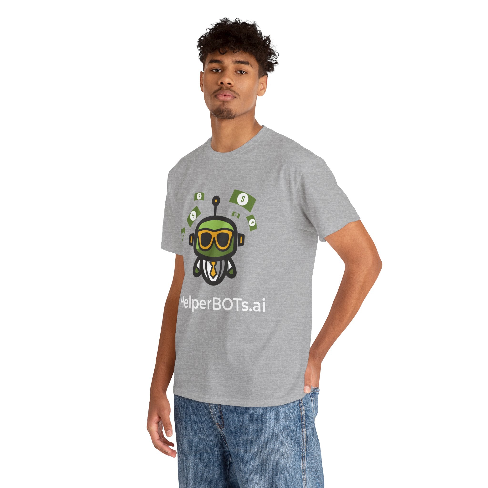 Unisex Financial BOT Heavy Cotton Tee (Dark Edition with White Print)