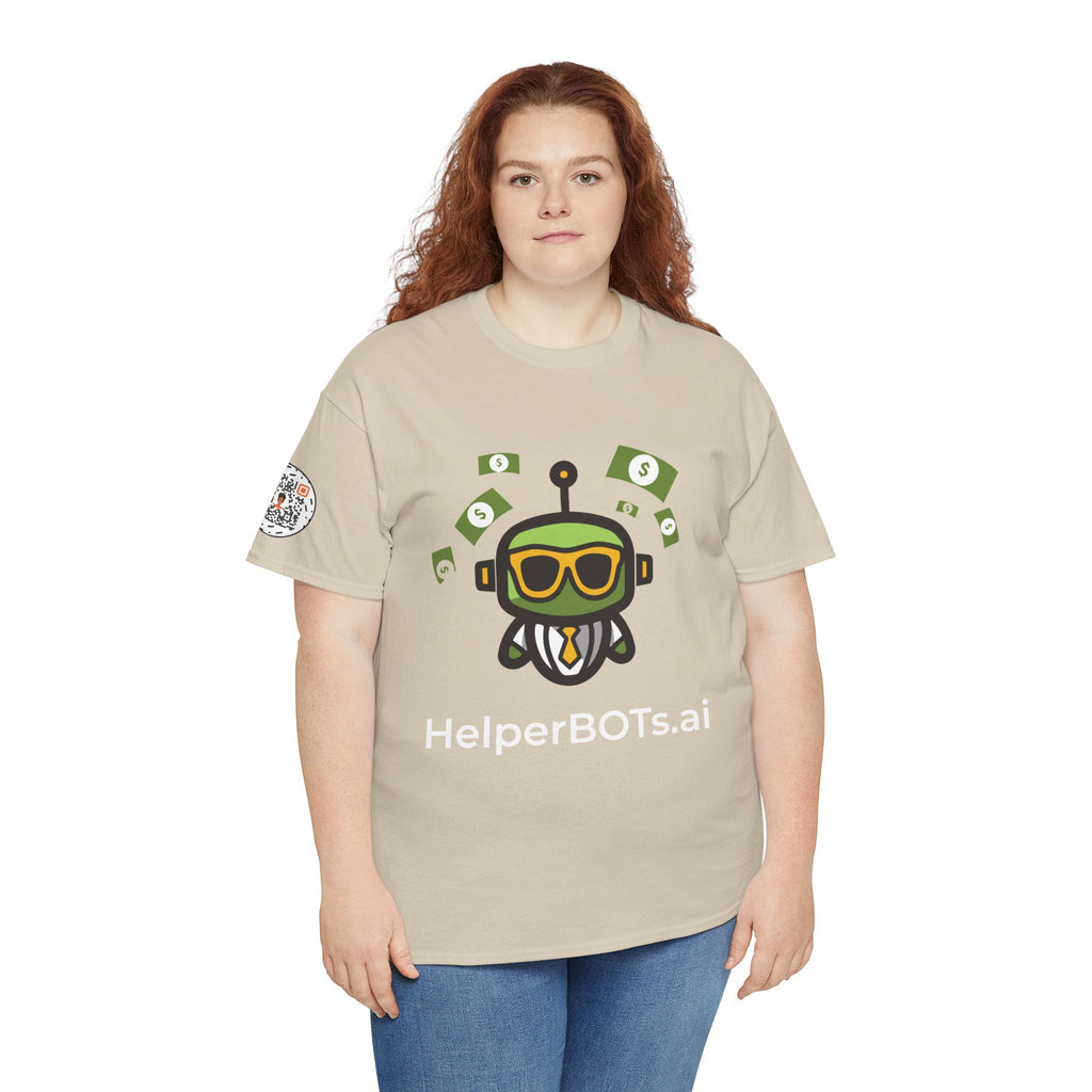 Unisex Financial BOT Heavy Cotton Tee (Dark Edition with White Print)