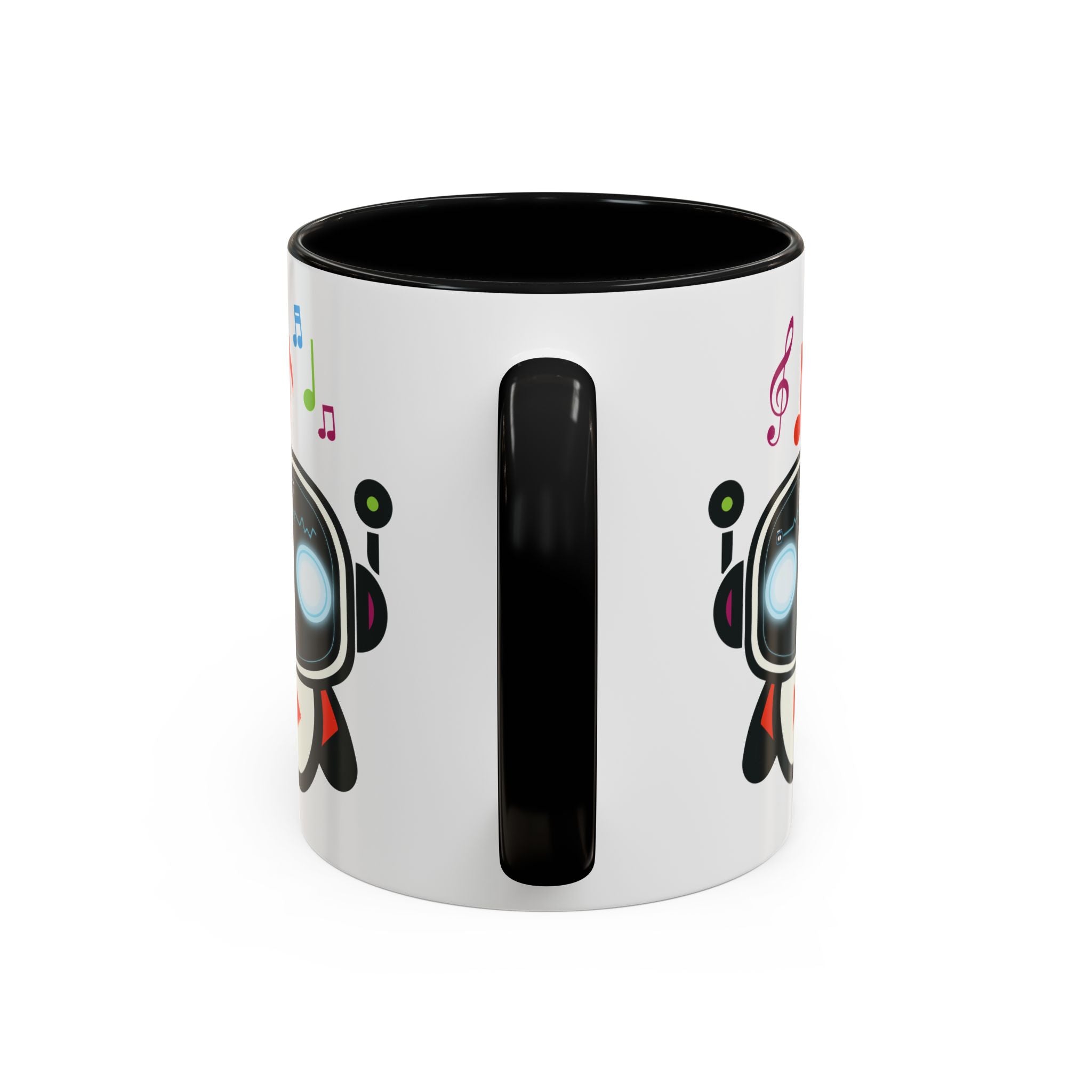 Music BOT Accent Coffee Mug (11, 15oz) (Light Edition with Black Print)