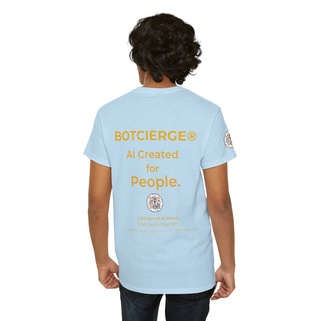 Unisex RememBOT™ Heavy Cotton Tee (Light Edition with Gold Lettering)