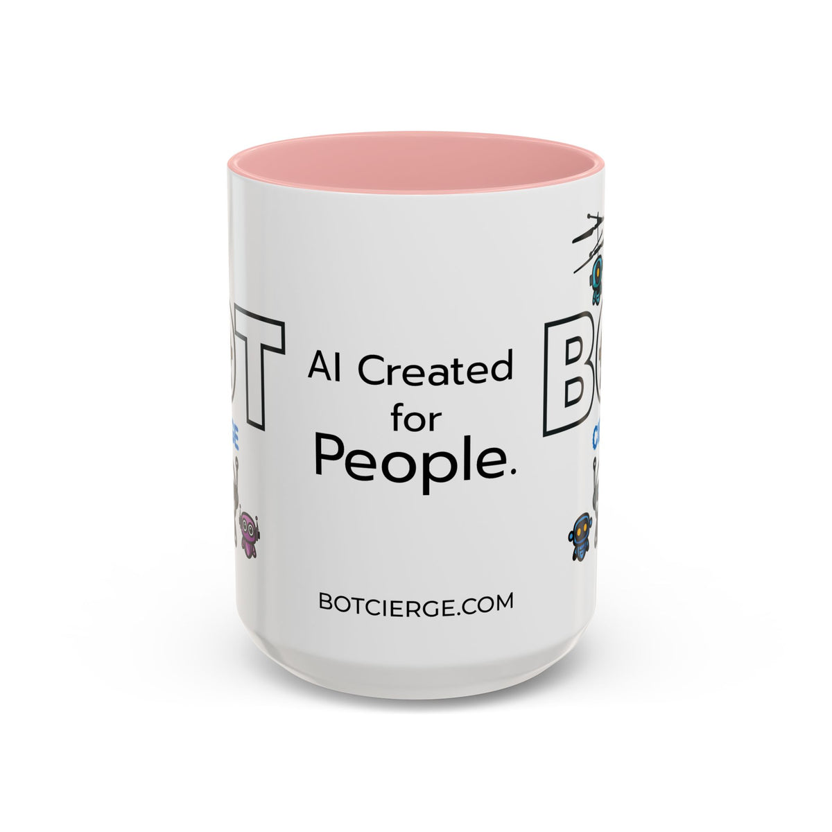 Logo Accent Coffee Mug (11, 15oz) (Light Edition with Black Print)