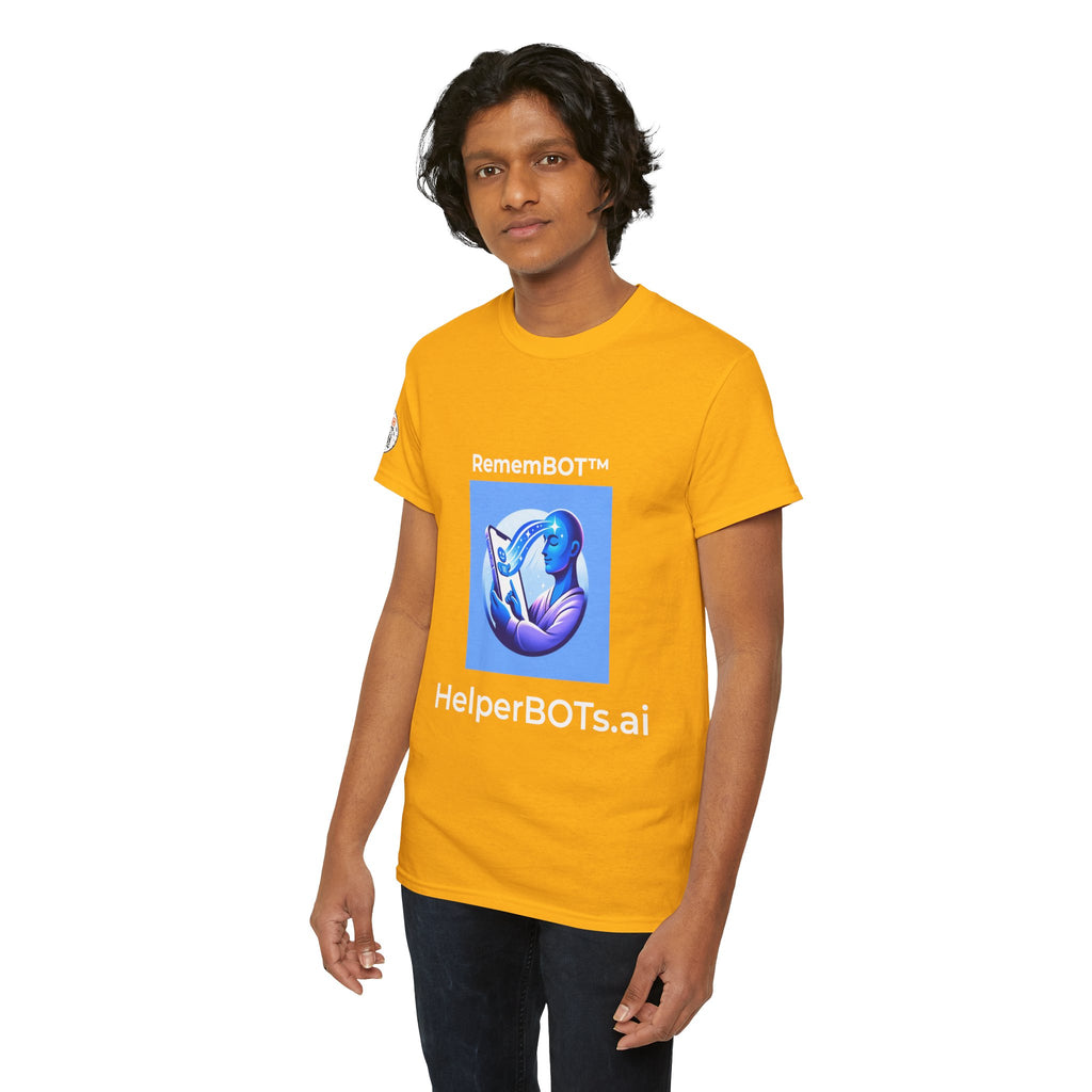 Unisex RememBOT™ Heavy Cotton Tee (Light Edition with White Lettering)