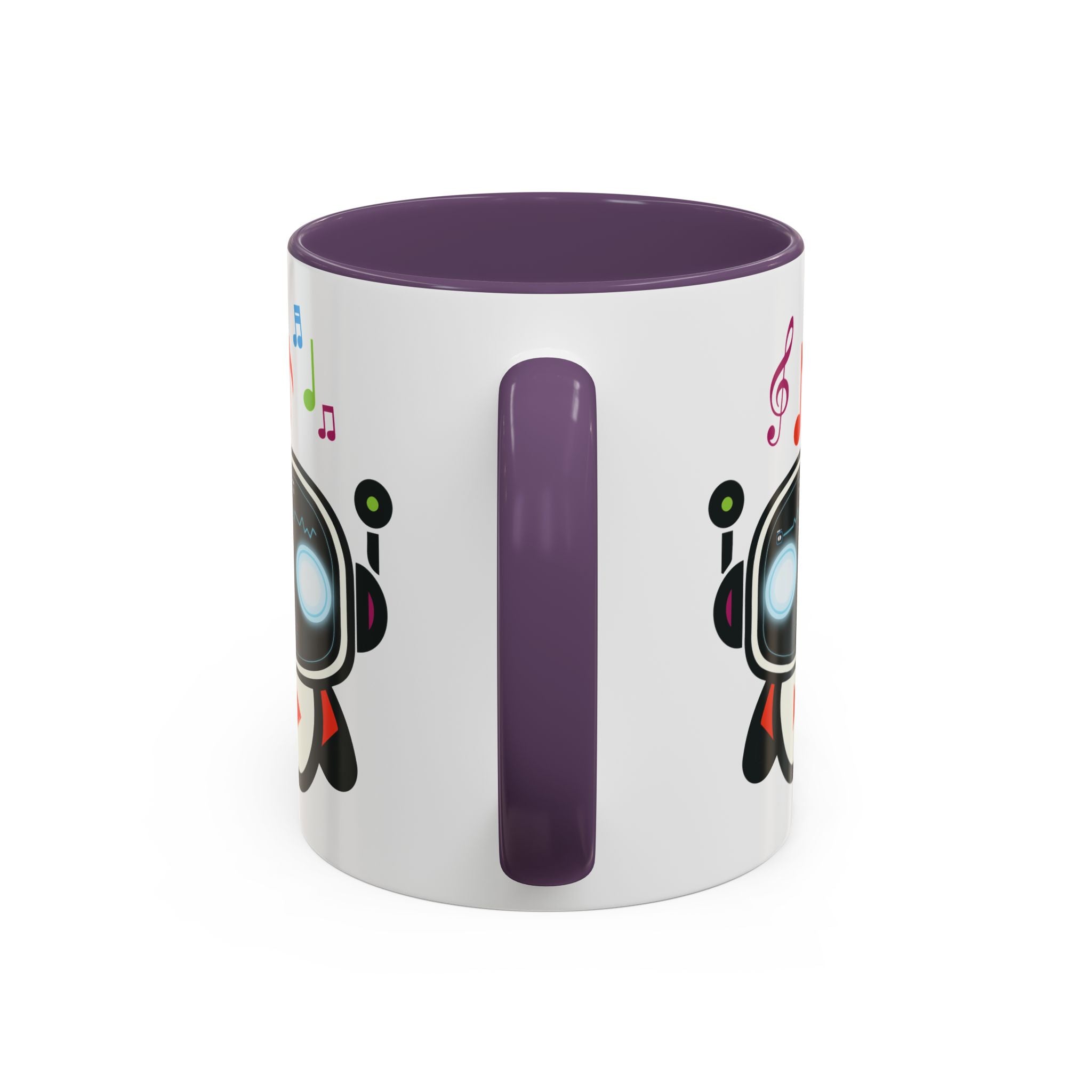 Music BOT Accent Coffee Mug (11, 15oz) (Light Edition with Black Print)