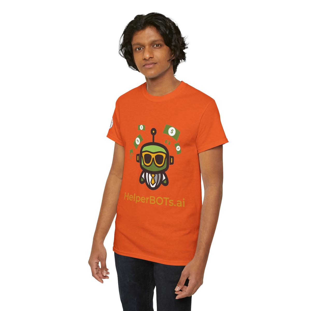 Unisex Financial BOT Heavy Cotton Tee (Dark Edition with Gold Print)