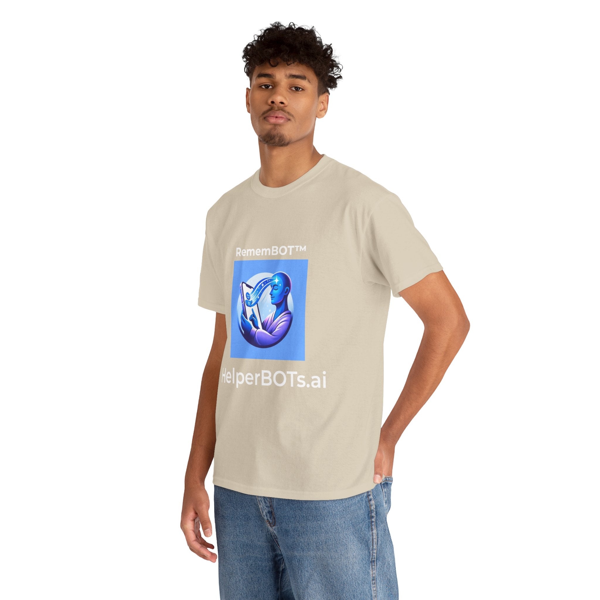 Unisex RememBOT™ Heavy Cotton Tee (Light Edition with White Lettering)