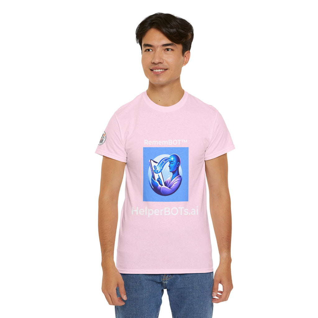 Unisex RememBOT™ Heavy Cotton Tee (Light Edition with White Lettering)
