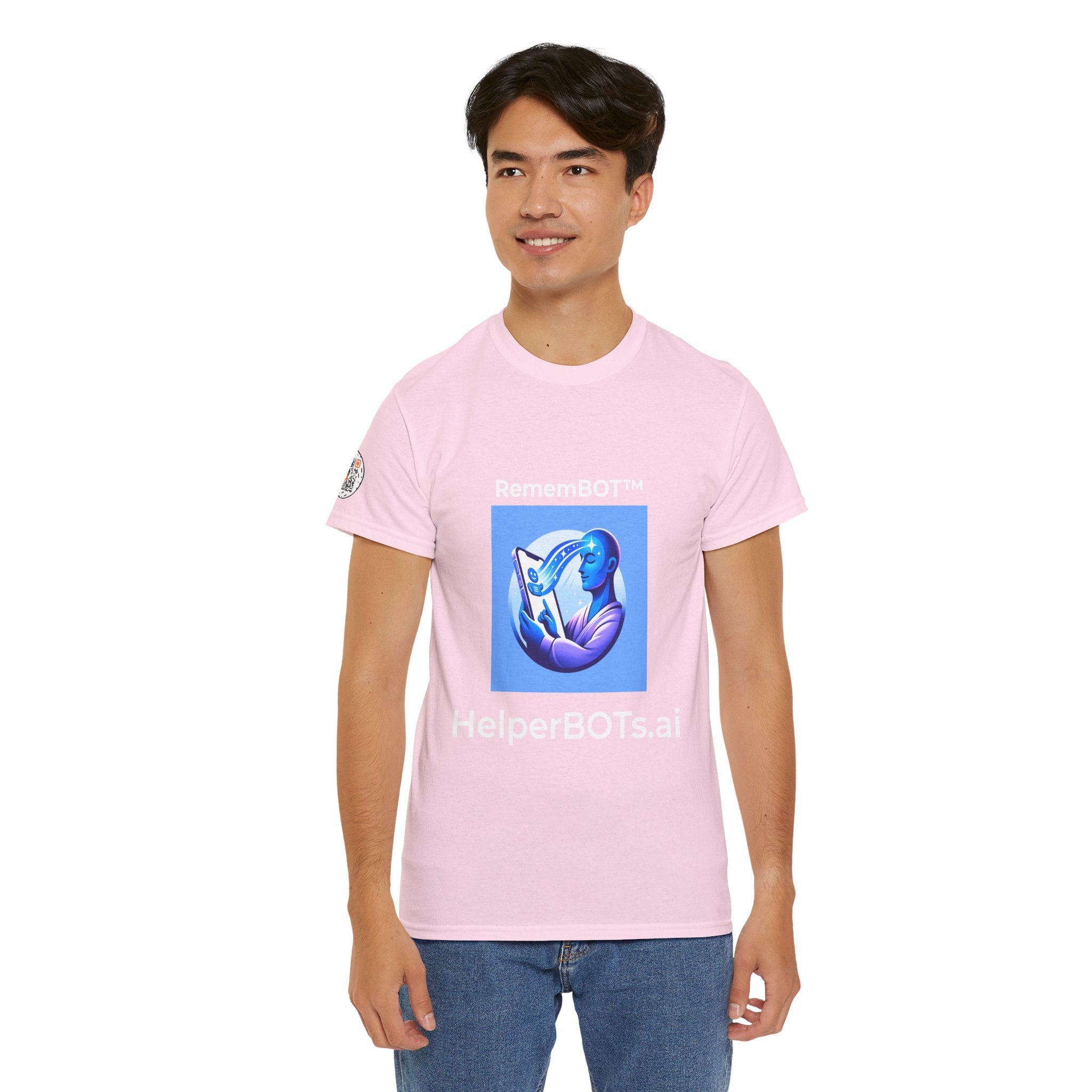 Unisex RememBOT™ Heavy Cotton Tee (Light Edition with White Lettering)