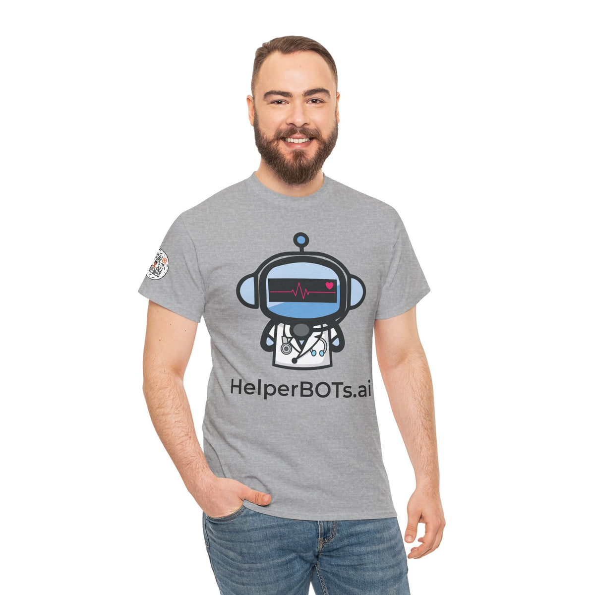 Unisex Medical BOT Heavy Cotton Tee (Light Edition with Black Print)