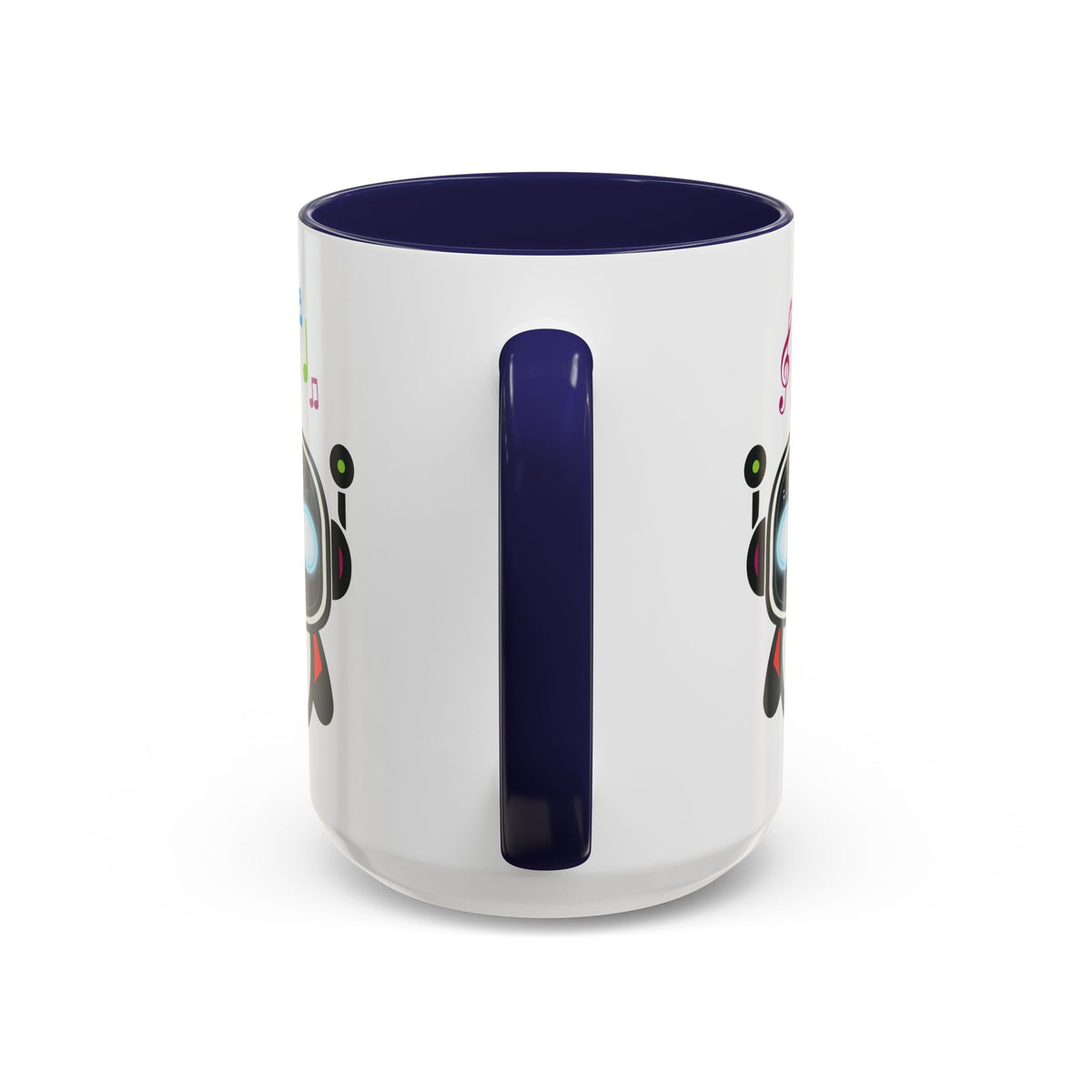 Music BOT Accent Coffee Mug (11, 15oz) (Light Edition with Black Print)