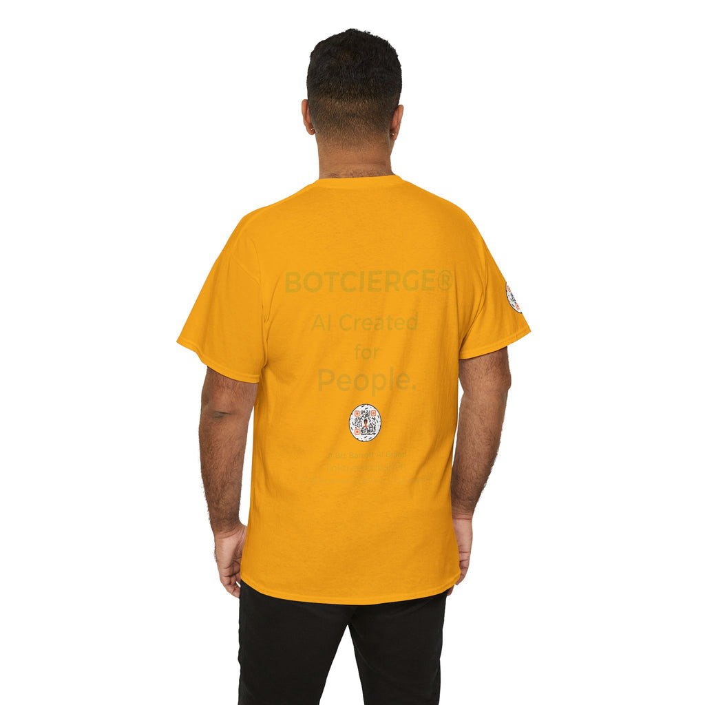 Unisex RememBOT™ Heavy Cotton Tee (Light Edition with Gold Lettering)