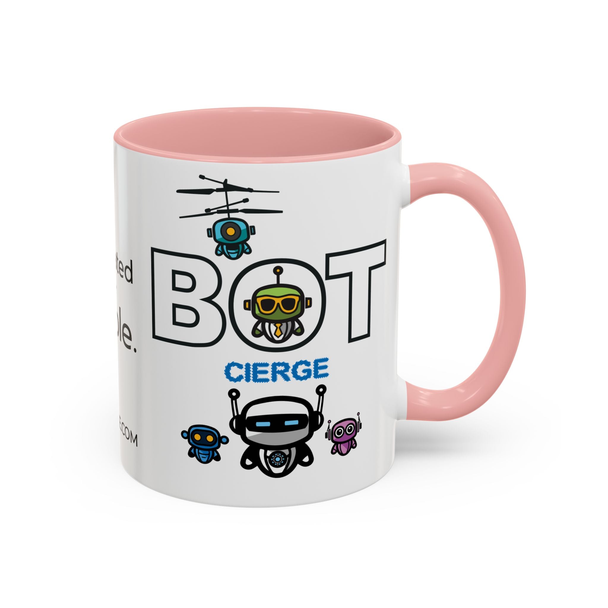 Logo Accent Coffee Mug (11, 15oz) (Light Edition with Black Print)