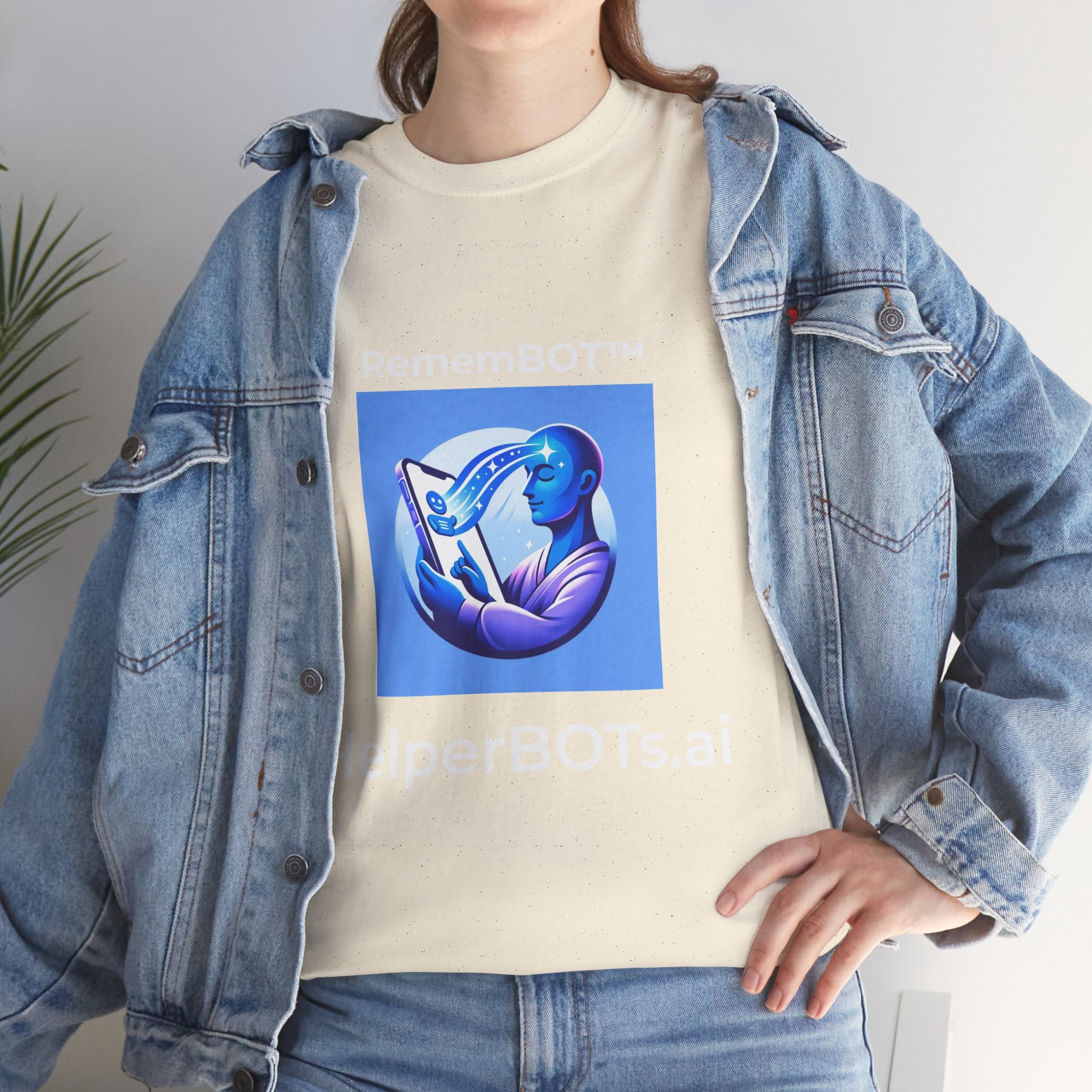 Unisex RememBOT™ Heavy Cotton Tee (Light Edition with White Lettering)