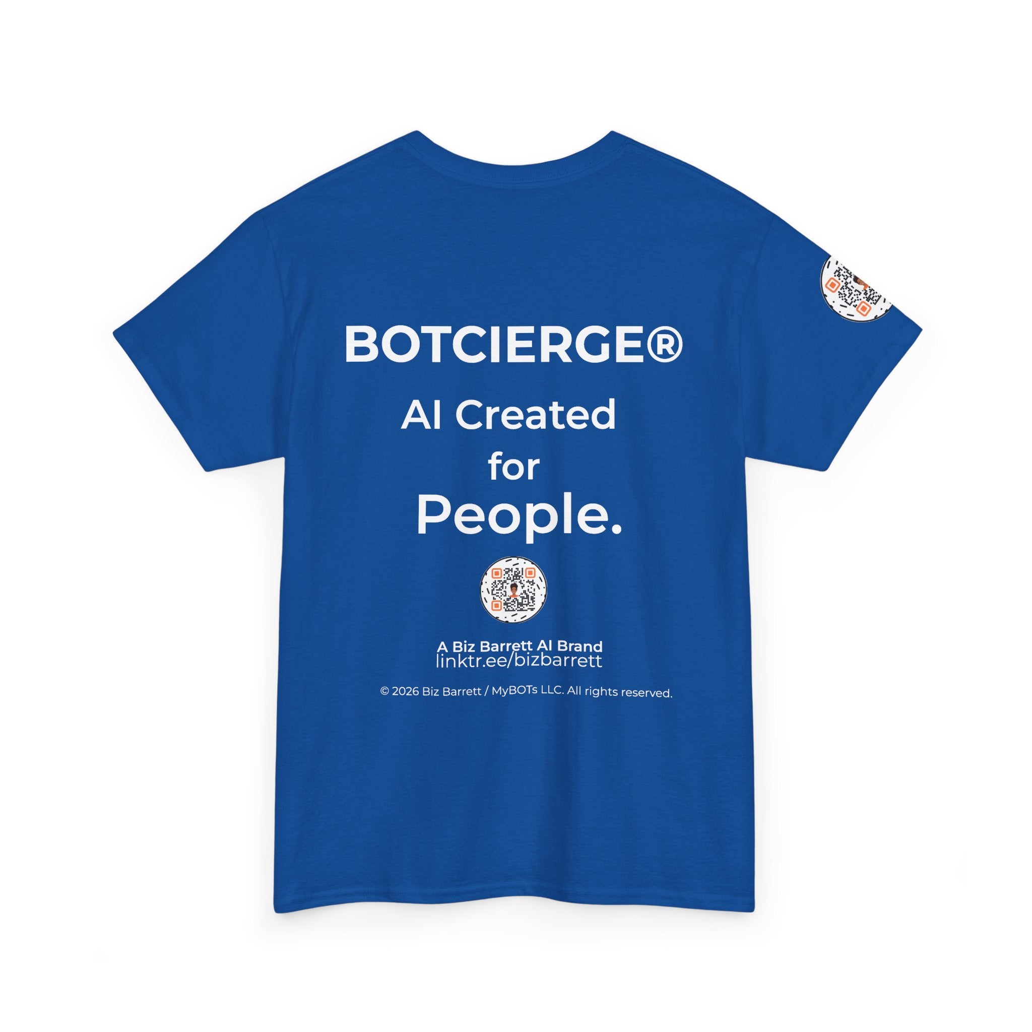 Unisex Security BOT Heavy Cotton Tee (Dark Edition with White Print)