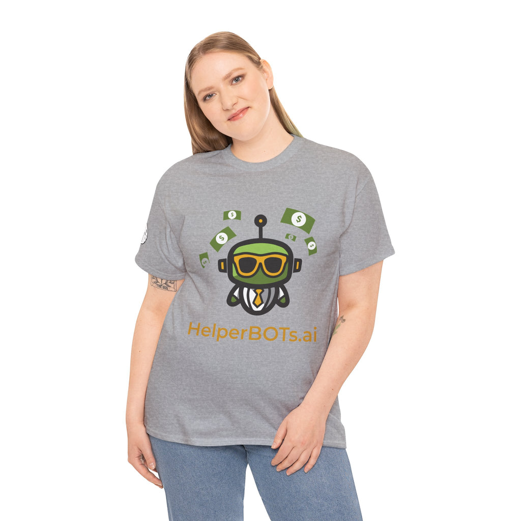 Unisex Financial BOT Heavy Cotton Tee (Dark Edition with Gold Print)