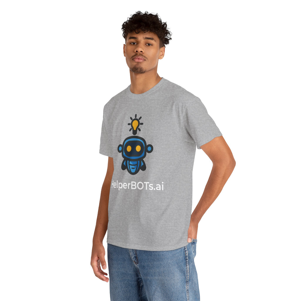 Unisex Personal Development BOT Heavy Cotton Tee (Dark Edition with White Print)