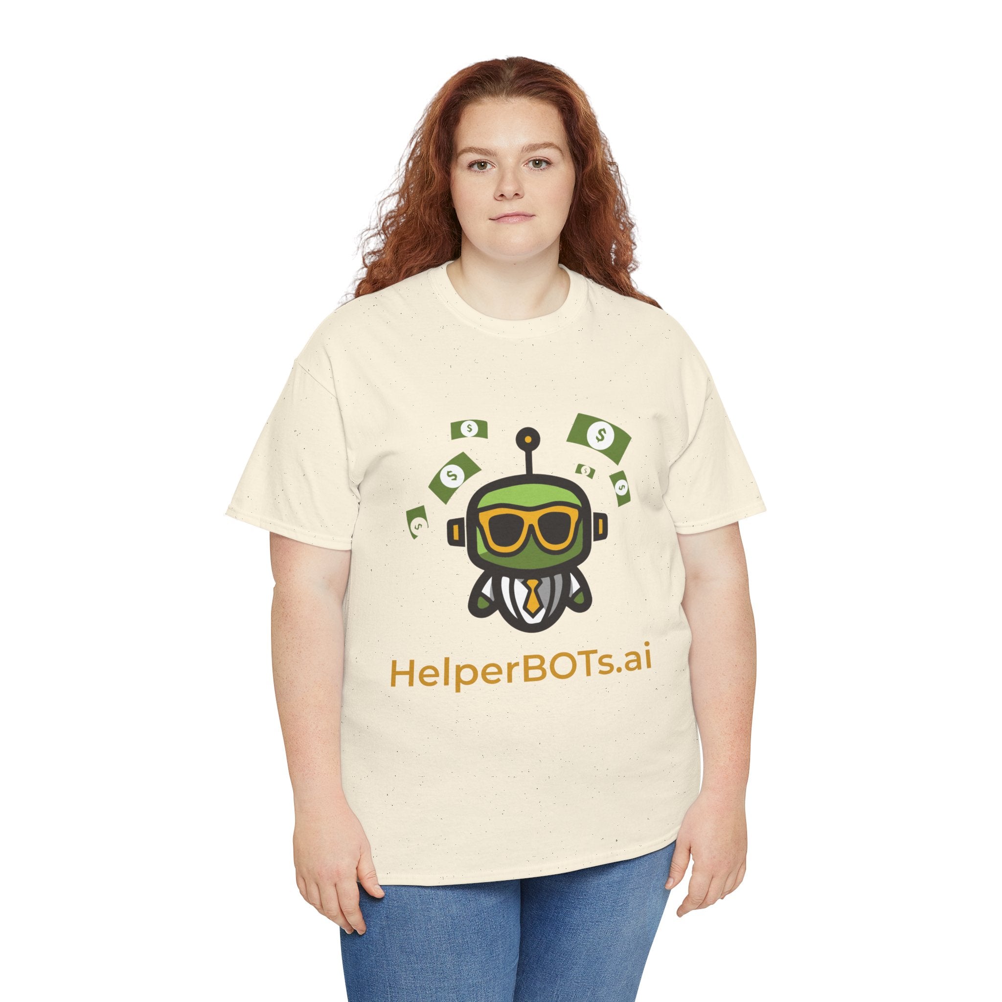 Unisex Financial BOT Heavy Cotton Tee (Dark Edition with Gold Print)