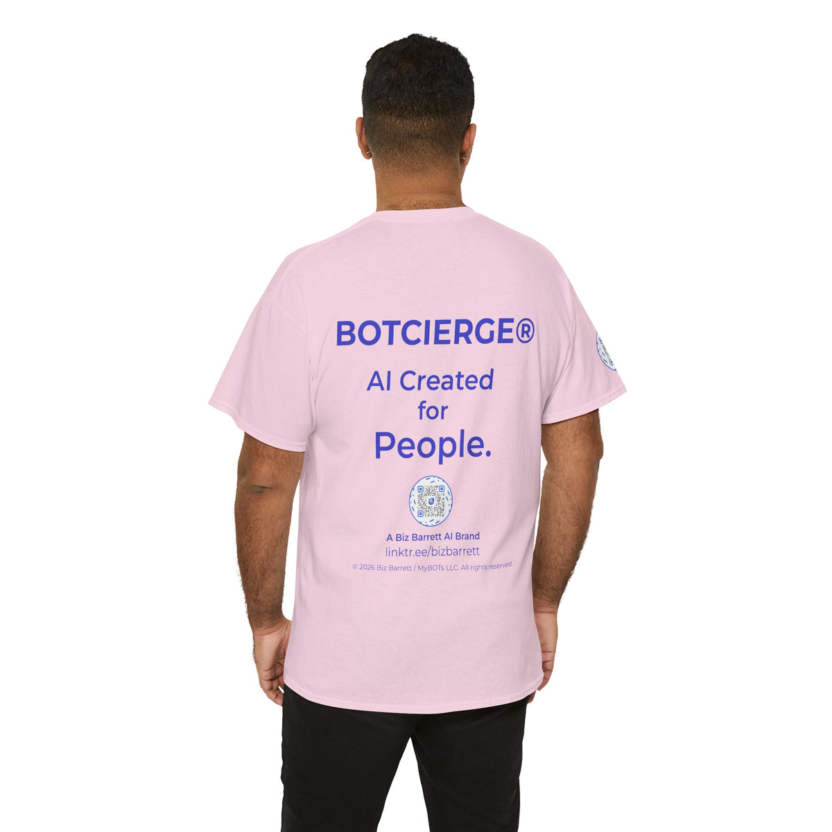 Unisex RememBOT™ Heavy Cotton Tee (Light Edition with Purple Print)