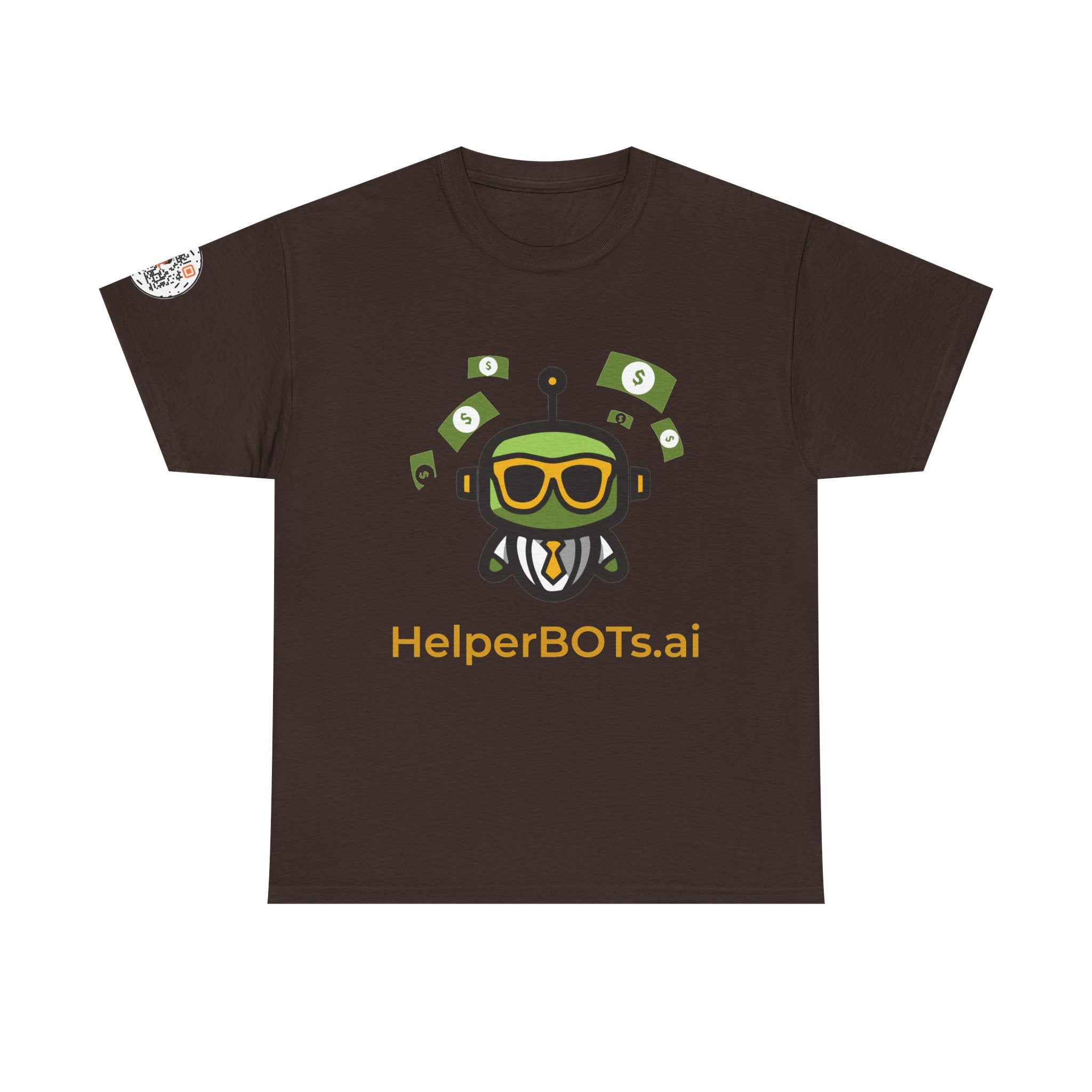 Unisex Financial BOT Heavy Cotton Tee (Dark Edition with Gold Print)