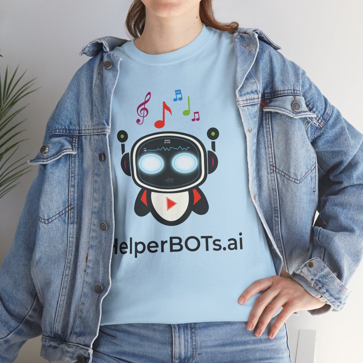 Unisex Music BOT Heavy Cotton Tee (Light Edition with Black Print)