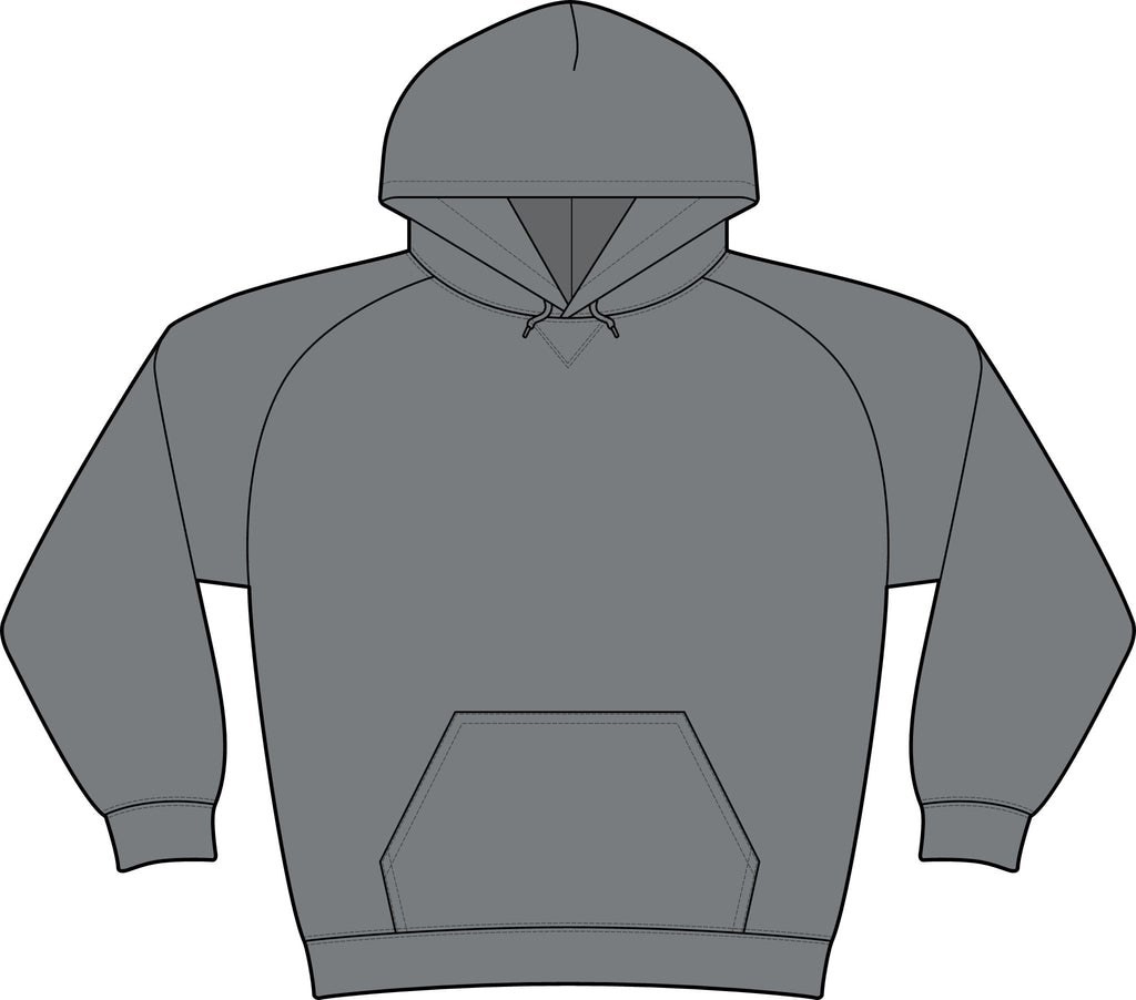 Logo Unisex Drive Fleece Pullover Hoodie (Light Edition with Black Print)