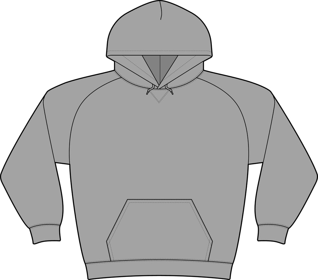 Logo Unisex Drive Fleece Pullover Hoodie (Light Edition with Black Print)