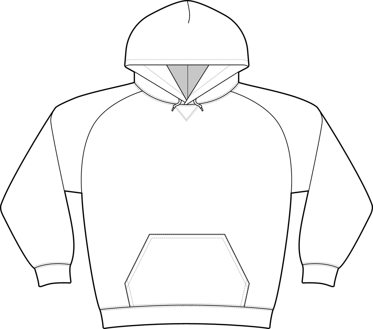 Logo Unisex Drive Fleece Pullover Hoodie (Light Edition with Black Print)