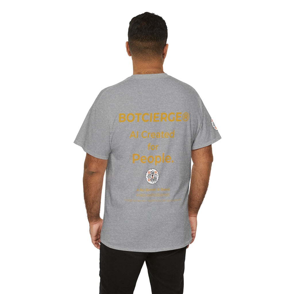 Unisex RememBOT™ Heavy Cotton Tee (Light Edition with Gold Lettering)